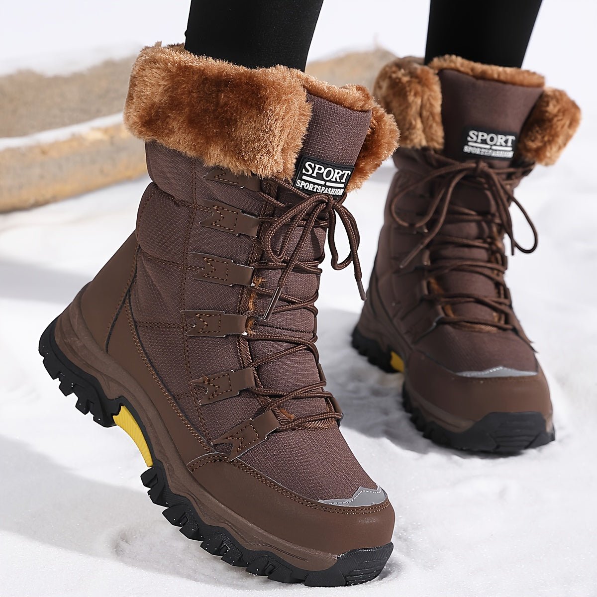 COZYGLIDE – Women's Stylish Winter Ankle Boots with Plush Lining & Non-Skid Sole
