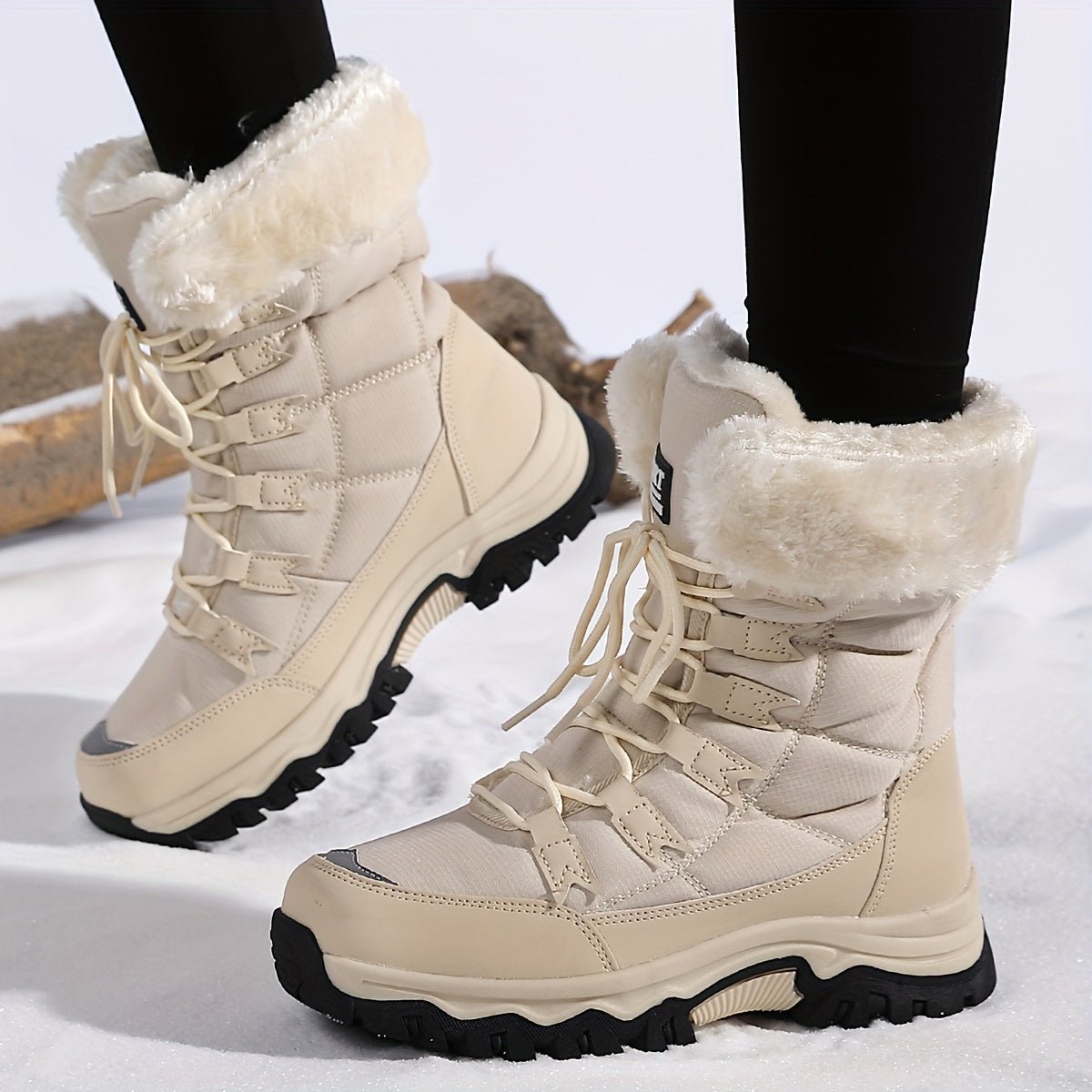 COZYGLIDE – Women's Stylish Winter Ankle Boots with Plush Lining & Non-Skid Sole