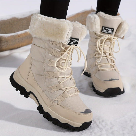 COZYGLIDE – Women's Stylish Winter Ankle Boots with Plush Lining & Non-Skid Sole