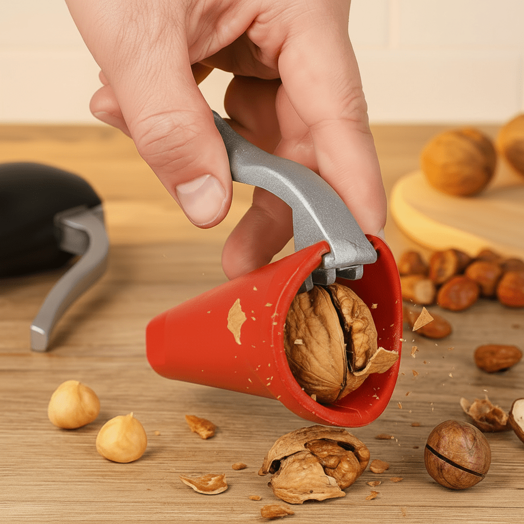 CRACKLIFT – Effortless Nutcracker with Lever Mechanism and Durable Aluminum Alloy Design