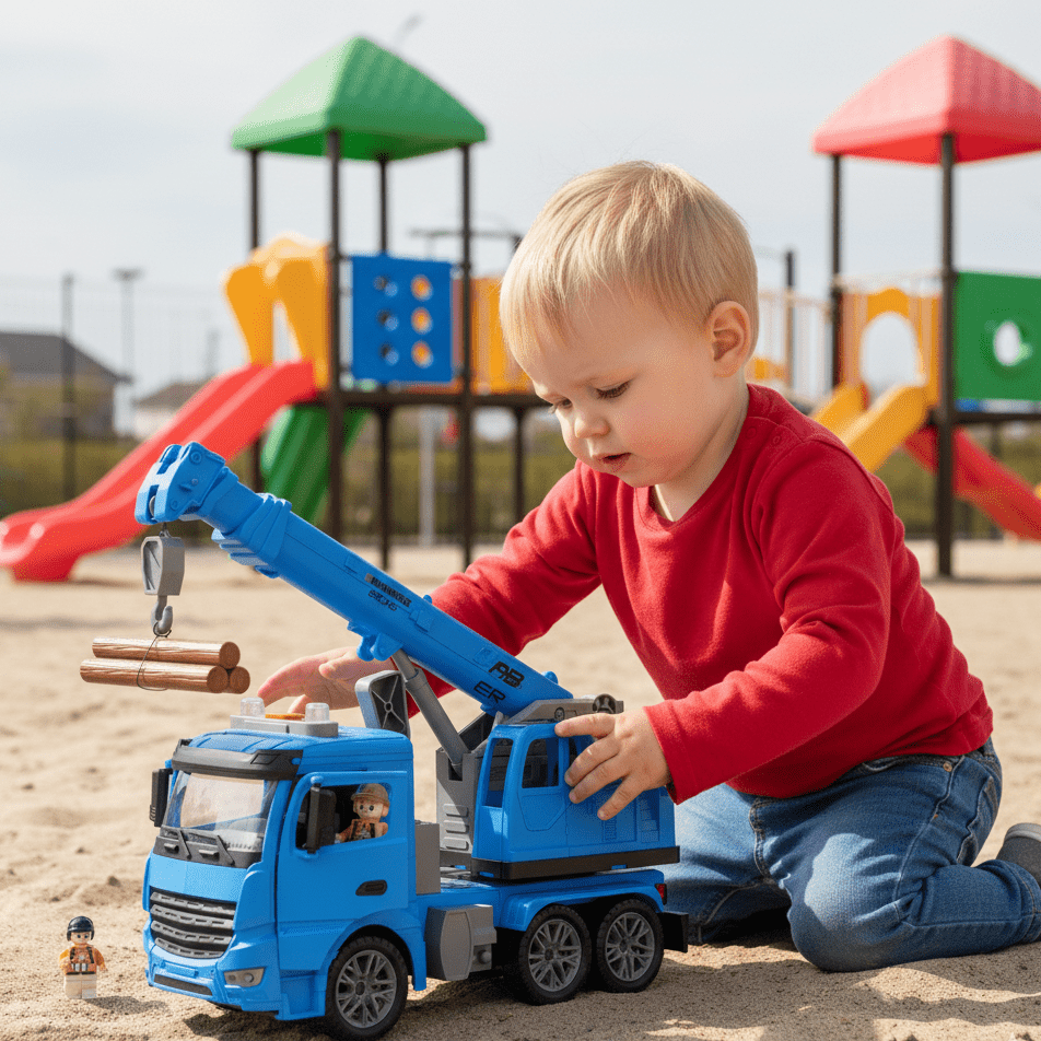 CraneMax Junior – Construction Crane Toy with Lights & Sound