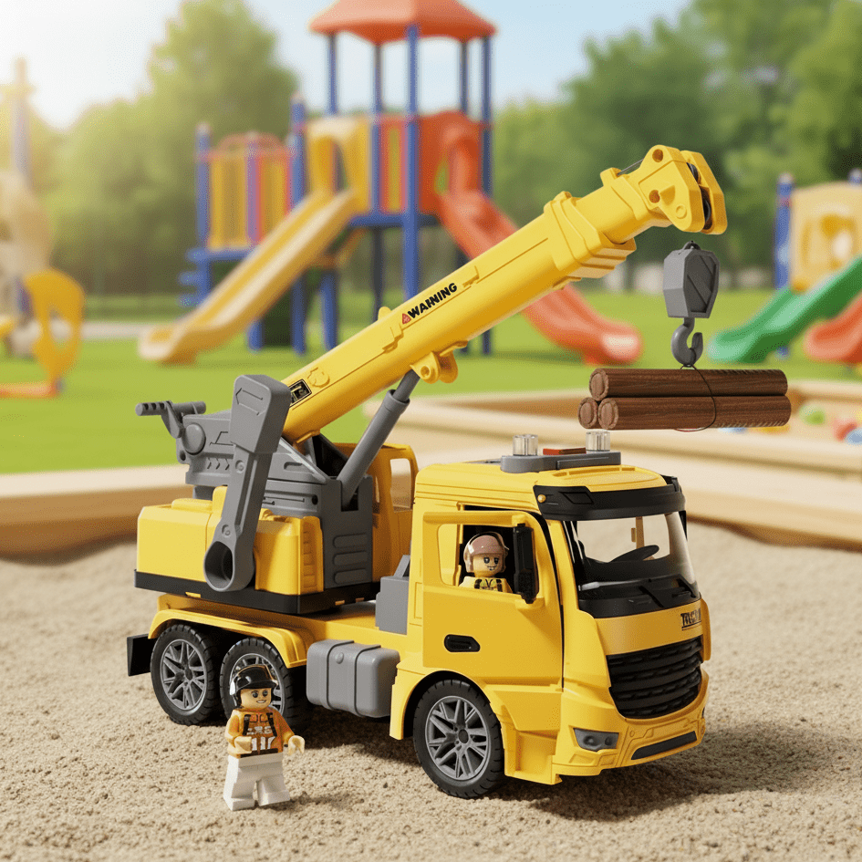CraneMax Junior – Construction Crane Toy with Lights & Sound