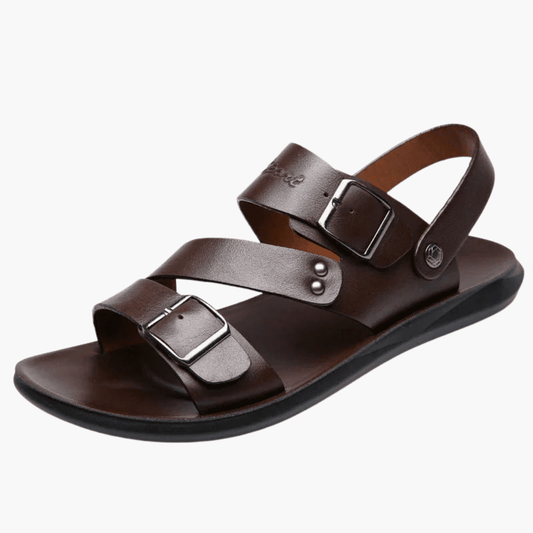 CROSSEN – Men’s Adjustable Cross-Strap Sandals with Ergonomic Support