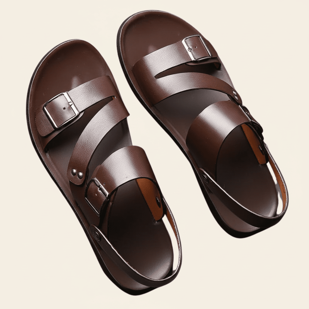 CROSSEN – Men’s Adjustable Cross-Strap Sandals with Ergonomic Support