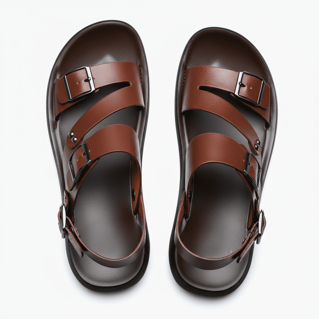 CROSSEN – Men’s Adjustable Cross-Strap Sandals with Ergonomic Support