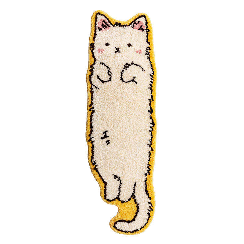 Cat Shaped Irregular Bedroom Rug