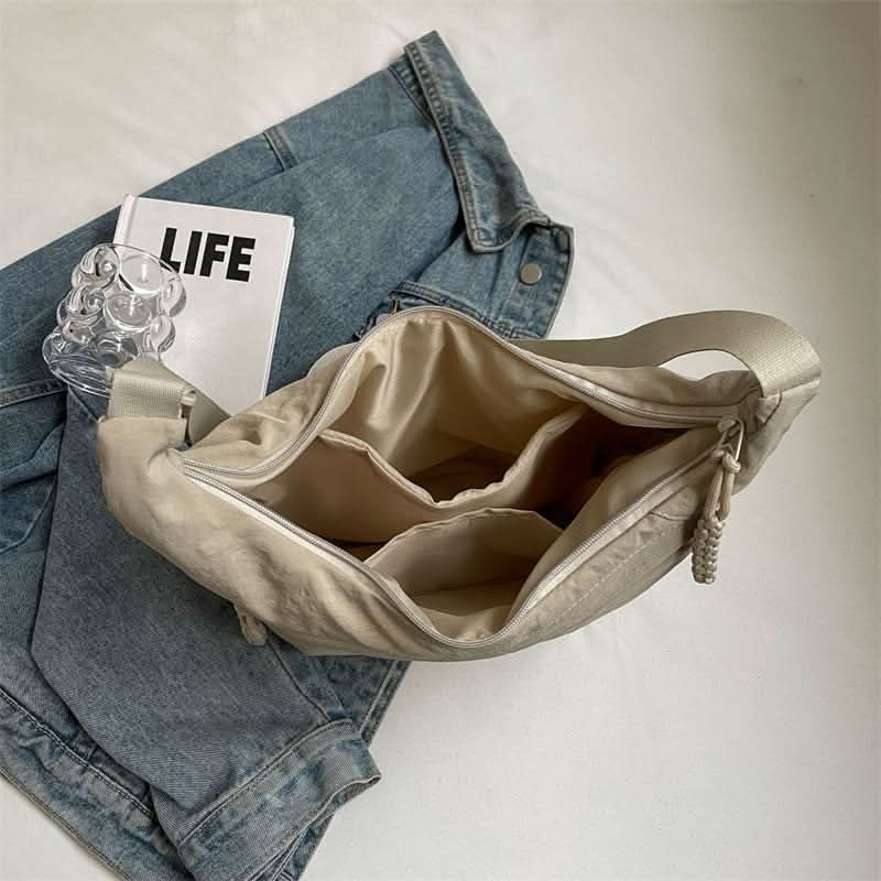 EVERCARRY – Nylon Shoulder Bag with Smart Compartments for Everyday Use