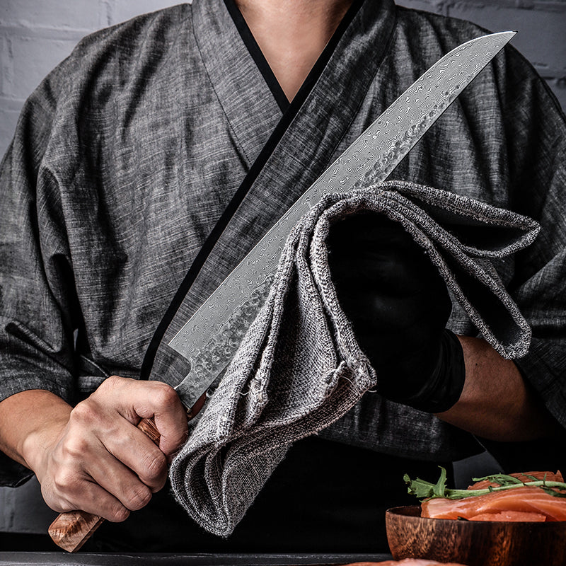 Yanagi Series – 27CM Damascus Sashimi Knife