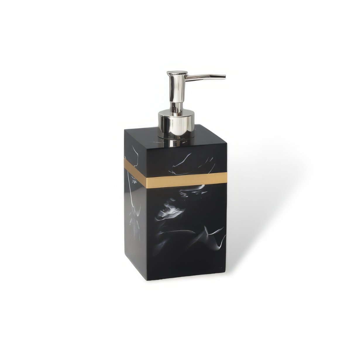 DECORVA – Elegant Black Marble Accent Tray for Luxury Bathroom Decor