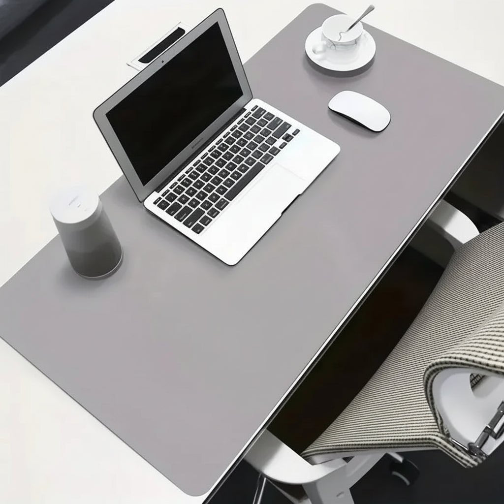 DESKELUX – Premium PU Leather Desk Mat Waterproof Desk Pad with Non-Slip Backing