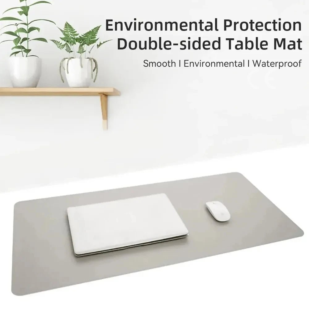 DESKELUX – Premium PU Leather Desk Mat Waterproof Desk Pad with Non-Slip Backing