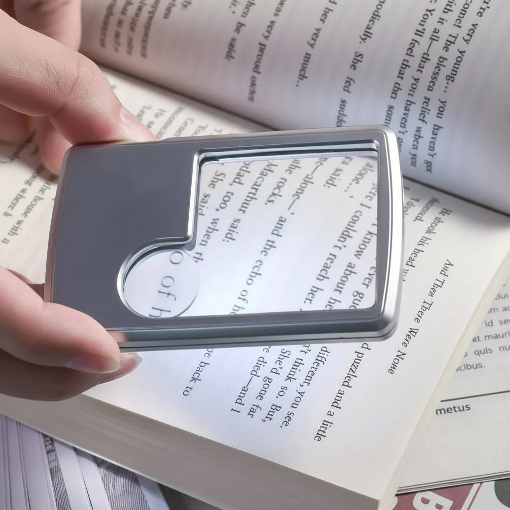 DETAILGLOW – LED Pocket Magnifying Glass with 3X/6X Precision Zoom