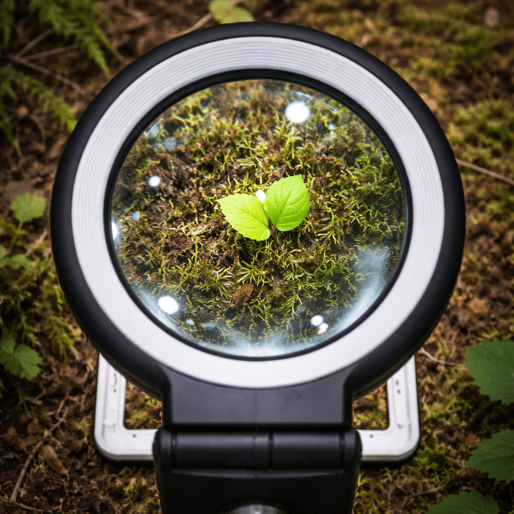 DETAILMAX – High-Power Foldable Magnifying Glass with 10X/30X & 18 LED Lights