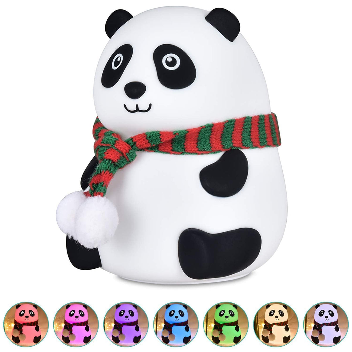 Cute Panda Silicone Night Lamp | Soft Glow LED Lamp for Kids' Bedrooms