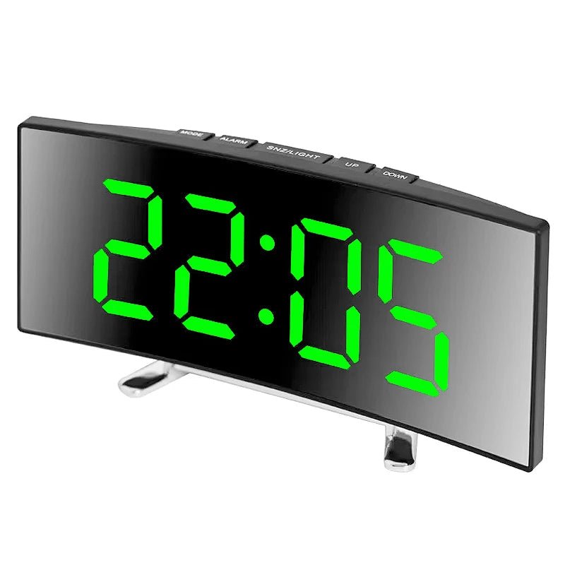 DIGITRACK – Sleek Digital Alarm Clock with Large LED Display & Noiseless Design