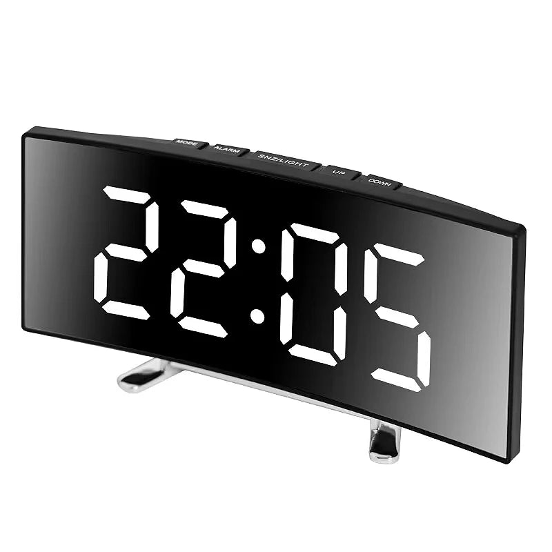 DIGITRACK – Sleek Digital Alarm Clock with Large LED Display & Noiseless Design