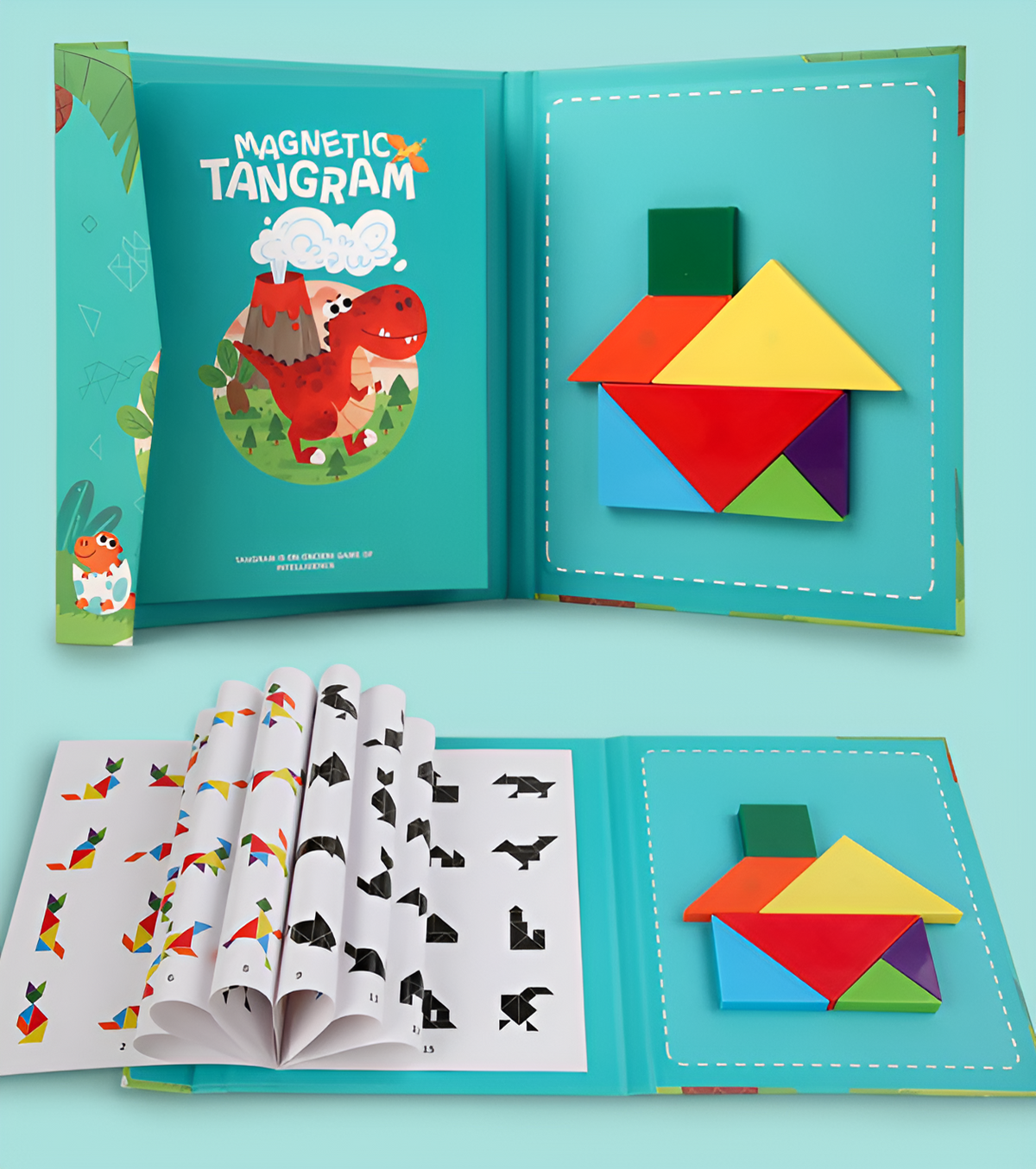 Montessori 3D Tangram Magnetic Puzzle