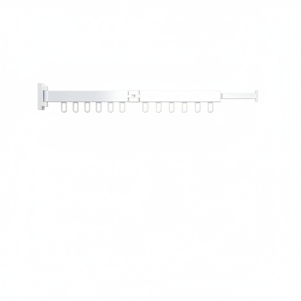 DRYFOLD – Wall-Mounted Retractable Clothes Dryer with Folding Hanger Design