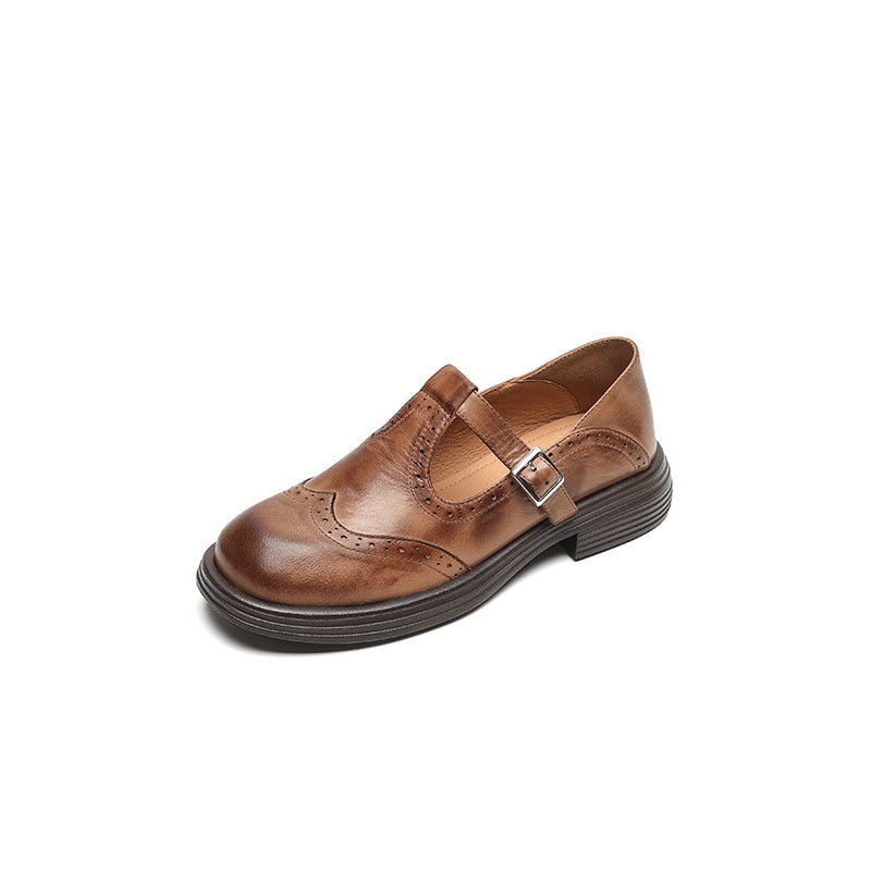 VELDA | Elegant Leather Mary Jane Shoes for Women