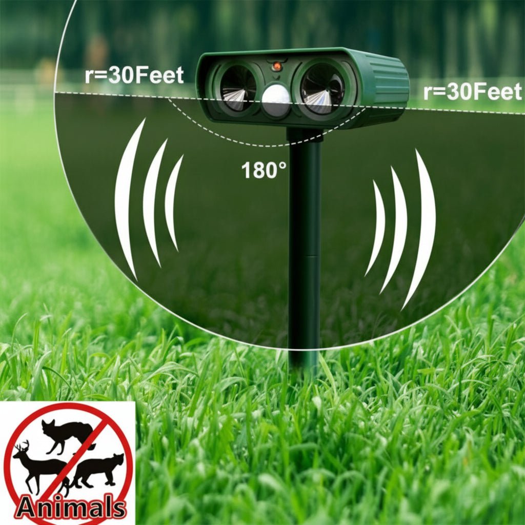 EARTHSAFE - Solar-Powered Wildlife Deterrent with Motion Activation
