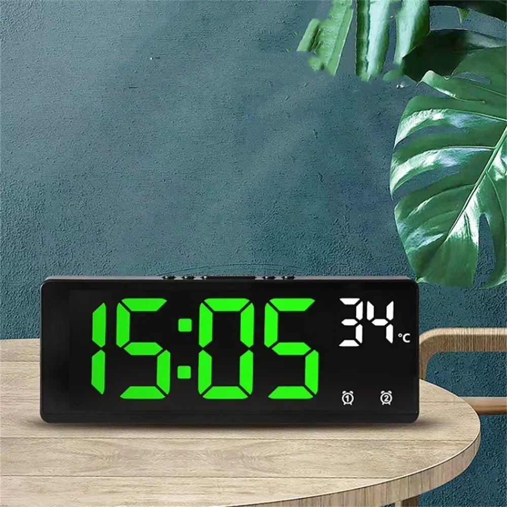 ECHOSYNC – Voice Control Digital Alarm Clock with Dual Alarms