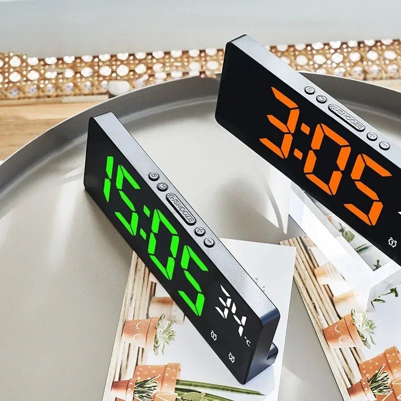 ECHOSYNC – Voice Control Digital Alarm Clock with Dual Alarms