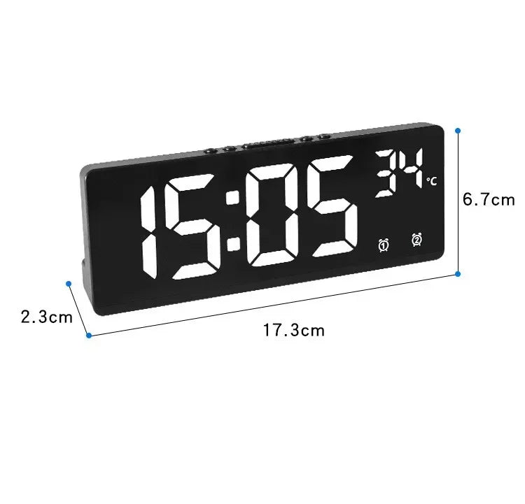 ECHOSYNC – Voice Control Digital Alarm Clock with Dual Alarms