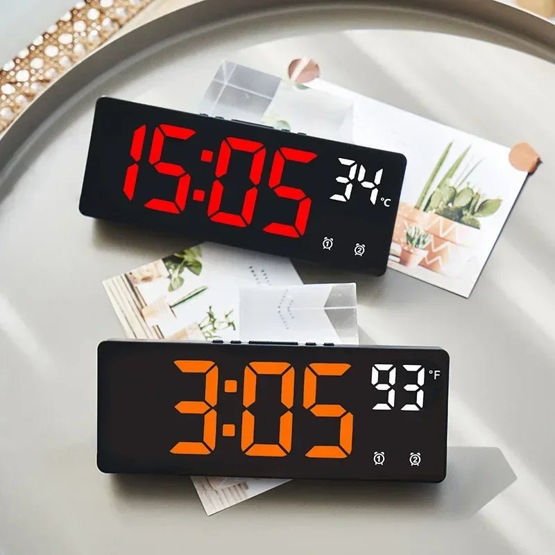 ECHOSYNC – Voice Control Digital Alarm Clock with Dual Alarms