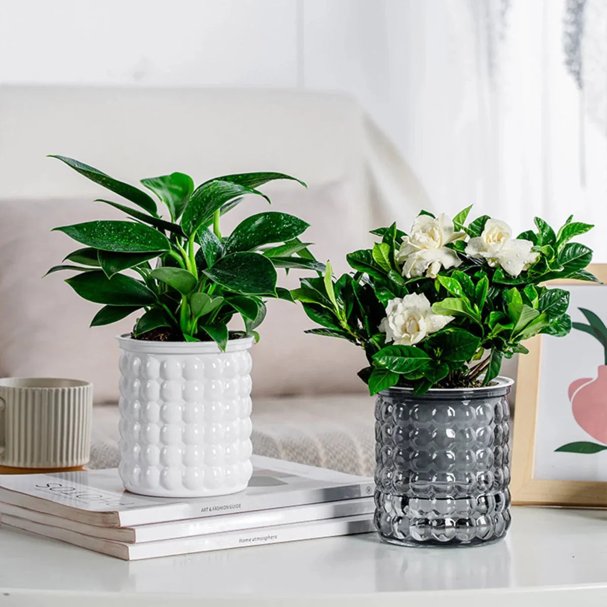ECOBLOOM – Eco-Friendly Self-Watering Hydroponic Flower Pot for Modern Home Decor