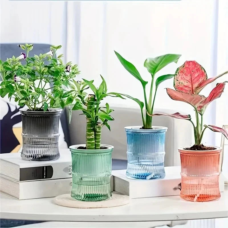 ECOROOT – Eco-Friendly Self-Watering Indoor Planter with Double Layer Design
