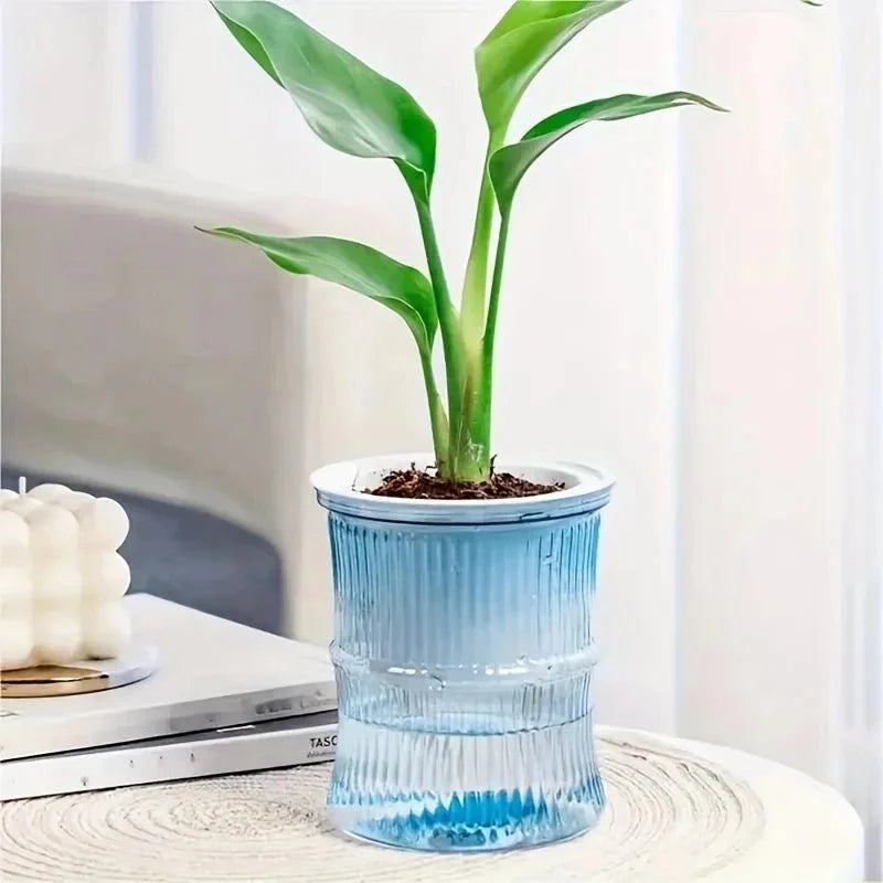 ECOROOT – Eco-Friendly Self-Watering Indoor Planter with Double Layer Design