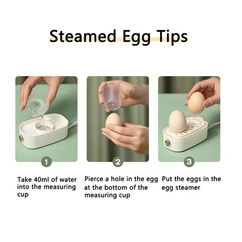EGGFLAIR – Electric Egg Boiler & Poacher with 3 Cooking Settings for Easy Breakfast Prep