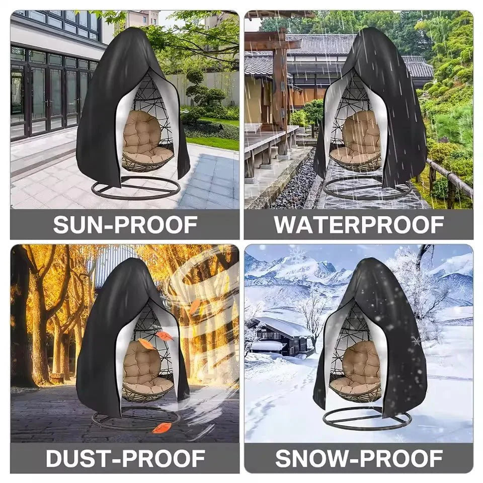 EGGSHELTER – Waterproof Egg Chair Cover for All-Weather Outdoor Protection