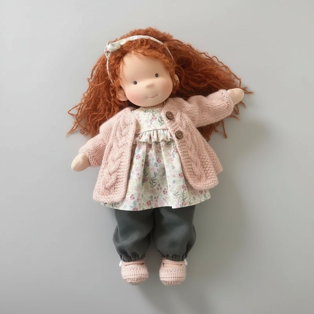 ELORA – Handmade Waldorf Doll Made of Cotton
