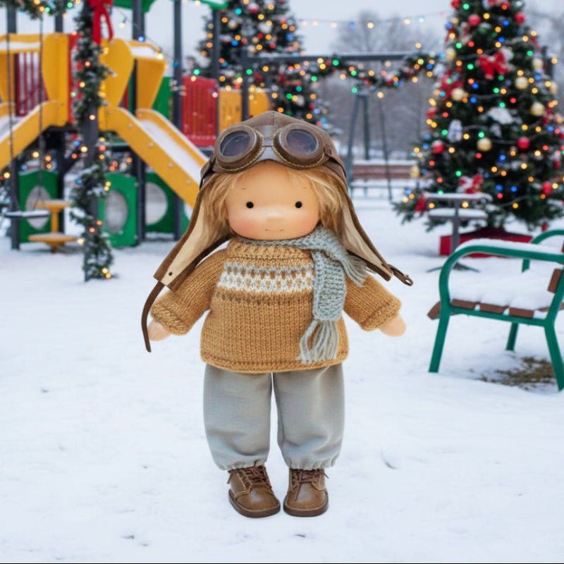 ELORA – Handmade Waldorf Doll Made of Cotton