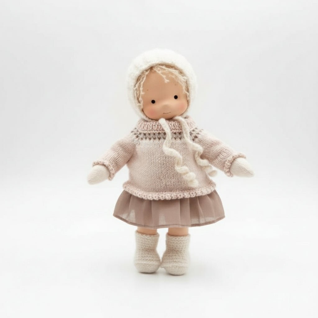 ELORA – Handmade Waldorf Doll Made of Cotton