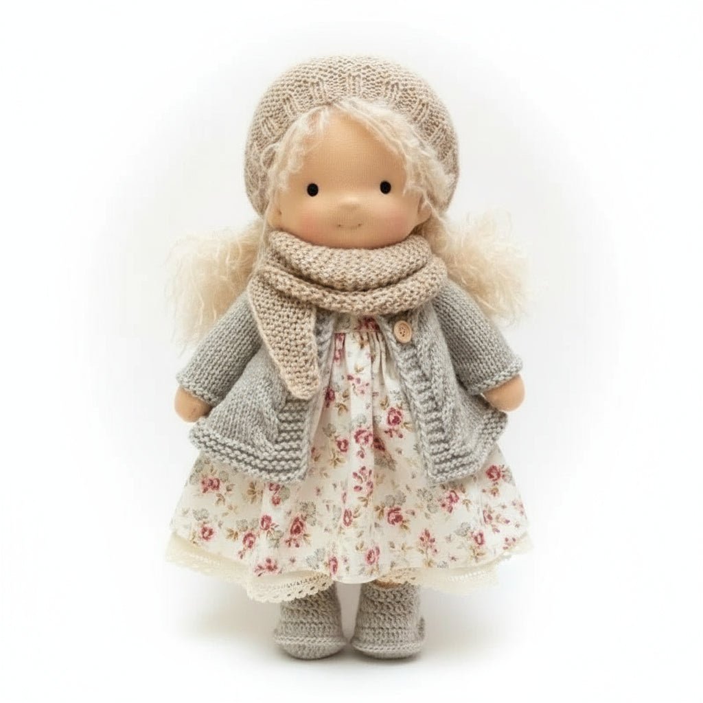 ELORA – Handmade Waldorf Doll Made of Cotton