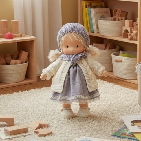 ELORA – Handmade Waldorf Doll Made of Cotton