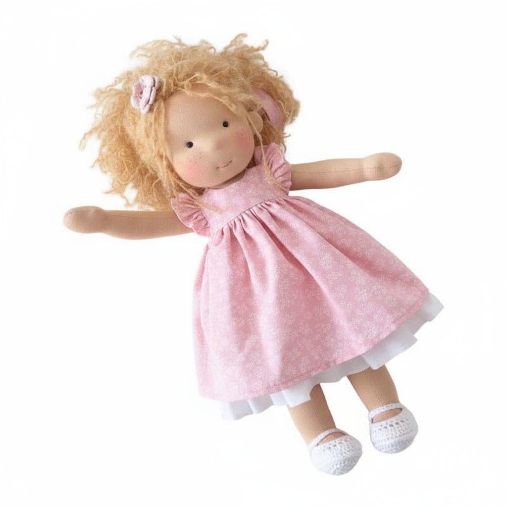 ELORA – Handmade Waldorf Doll Made of Cotton