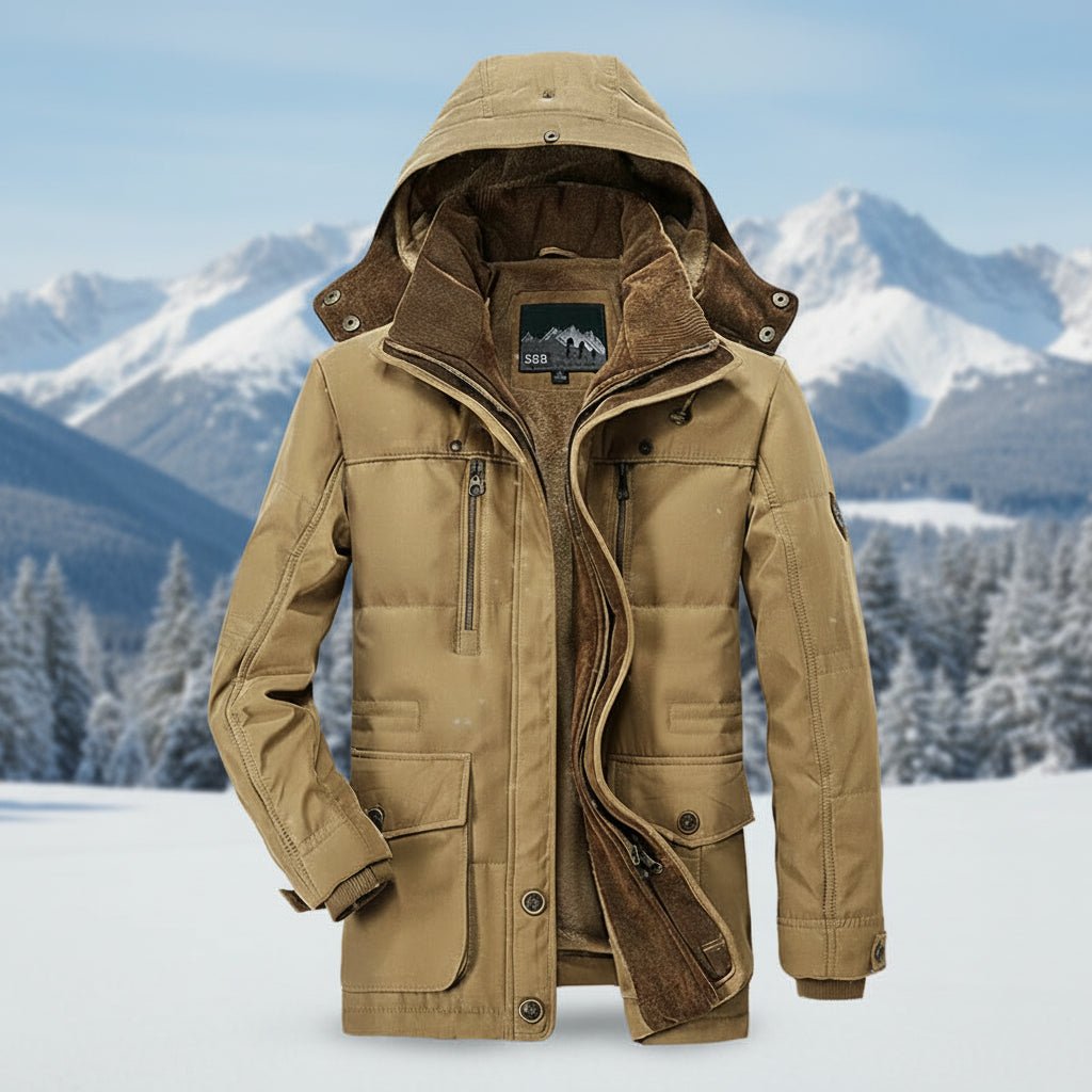 EVERECO – Sustainable Men's Insulated Winter Jacket with Rain Resistant Finish
