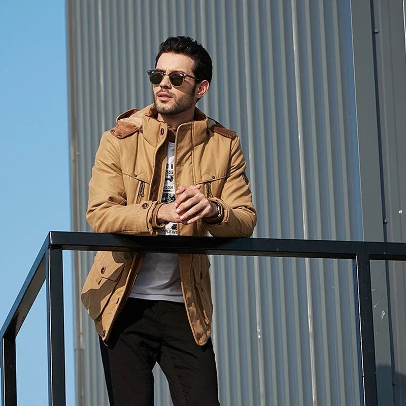 EVERECO – Sustainable Men's Insulated Winter Jacket with Rain Resistant Finish