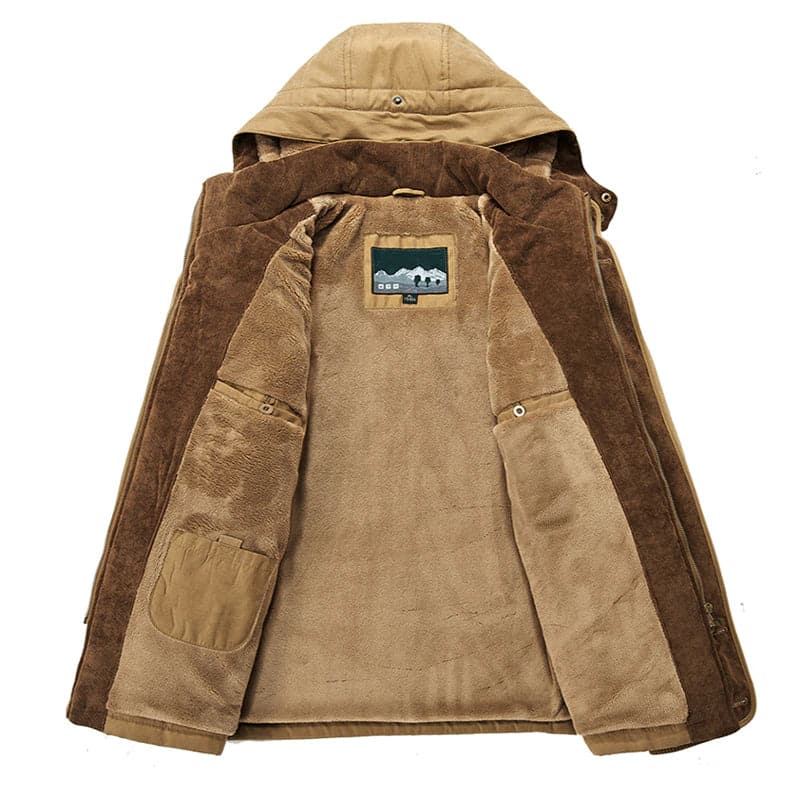 EVERECO – Sustainable Men's Insulated Winter Jacket with Rain Resistant Finish