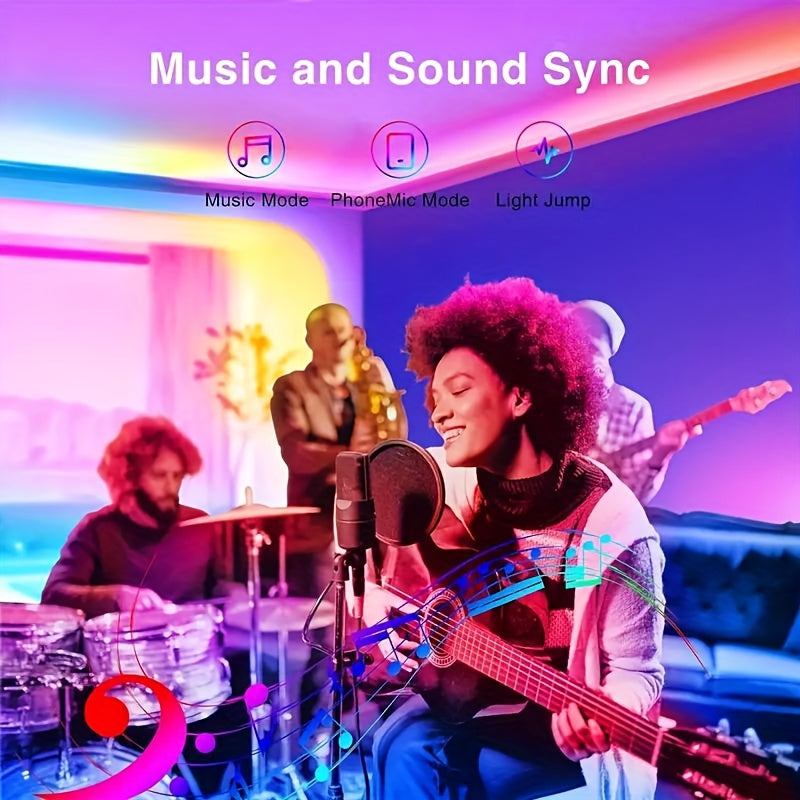 LED Strip Lights Colour Changing with Music Sync