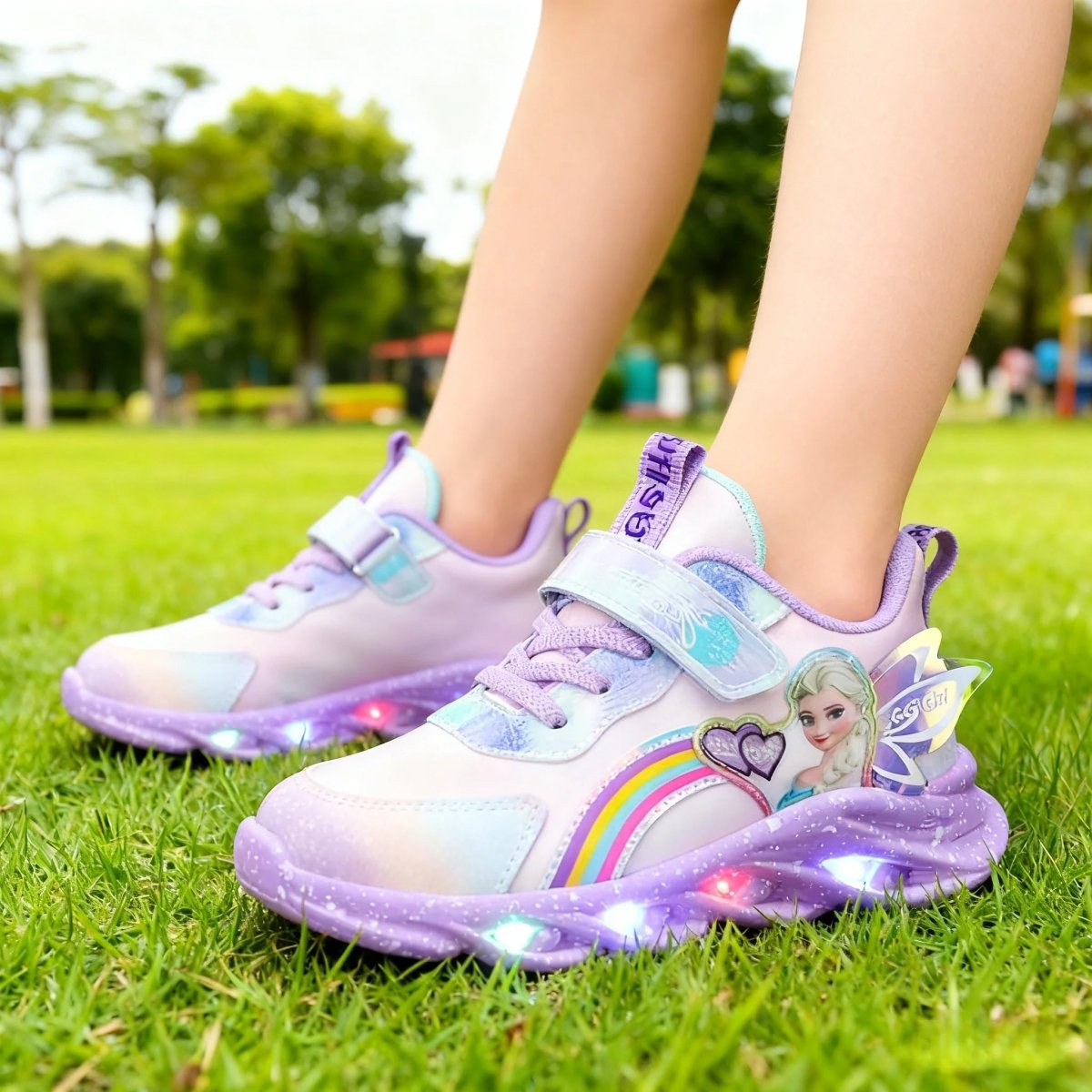 FAIRYFLASH – LED Princess Sneakers with Child-Safe Traction Control