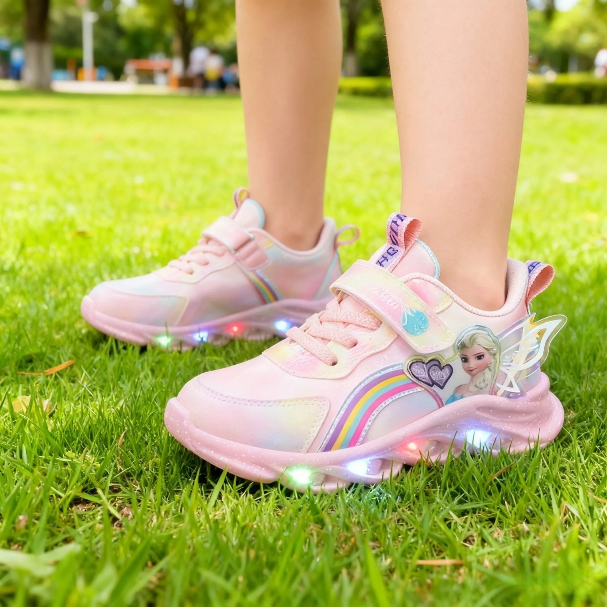 FAIRYFLASH – LED Princess Sneakers with Child-Safe Traction Control