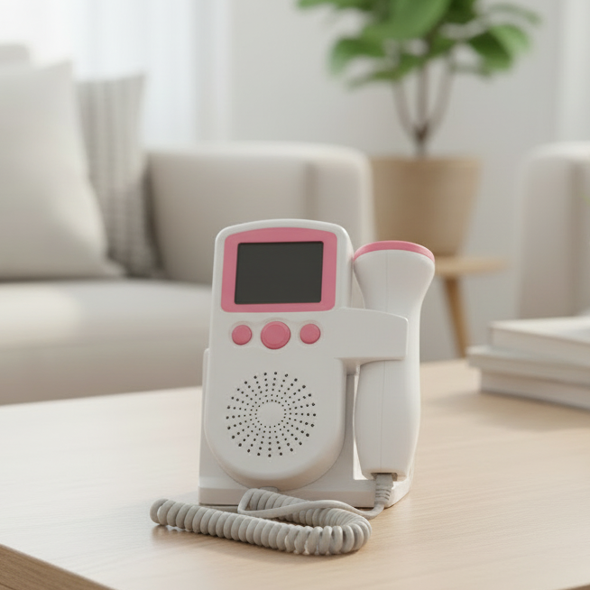 LifeRhythm – Compact LCD Fetal Heart Monitor for Pregnancy Monitoring