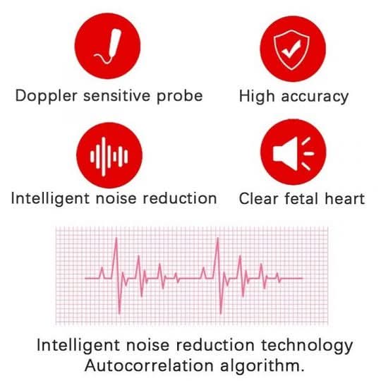 LifeRhythm – Compact LCD Fetal Heart Monitor for Pregnancy Monitoring