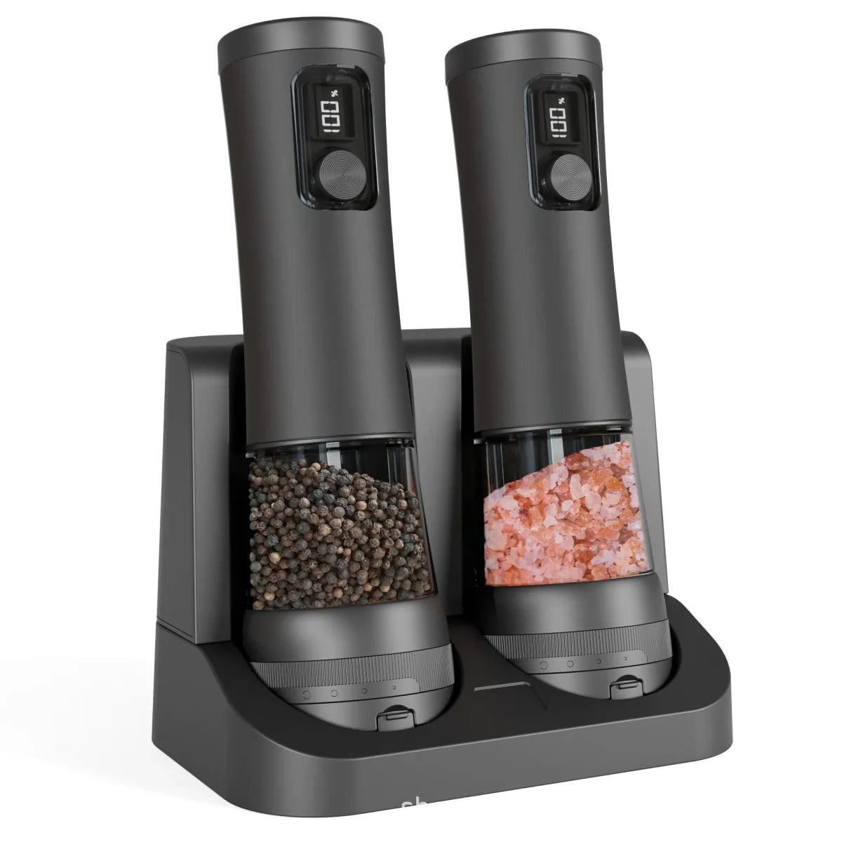 FINECOARSE – Rechargeable Electric Salt and Pepper Grinder Set with Adjustable Coarseness