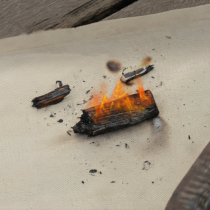 FLAMEDEFEND – Heat-Resistant Fireproof Fiberglass Mat for Outdoor Activities