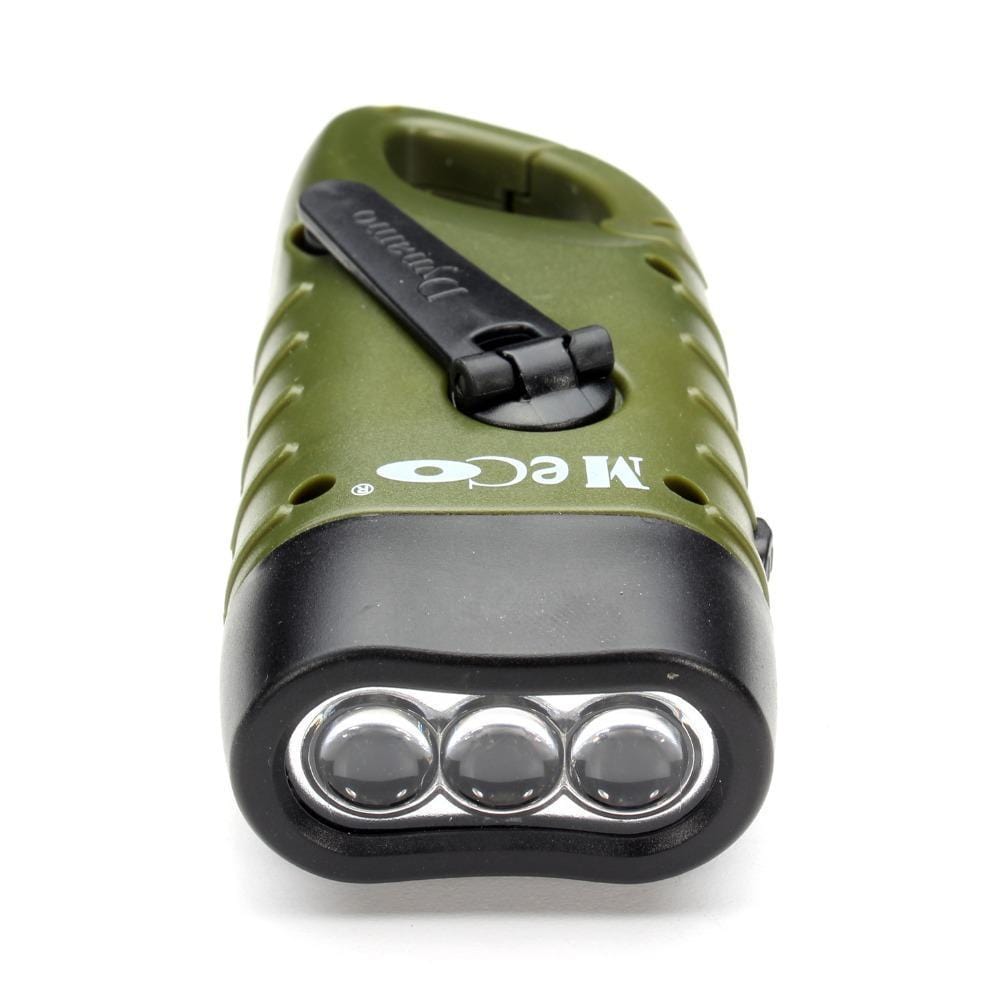 Emergency Rechargeable Hand Crank Dynamo Solar LED Flashlight